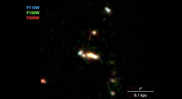 CGG-z5：詹姆斯·韦伯太空望远镜捕捉到早期星系的形成