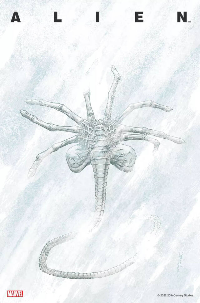 在漫威新的“外星人”漫画系列中，异种动物从深深的冰冻中孵化出来