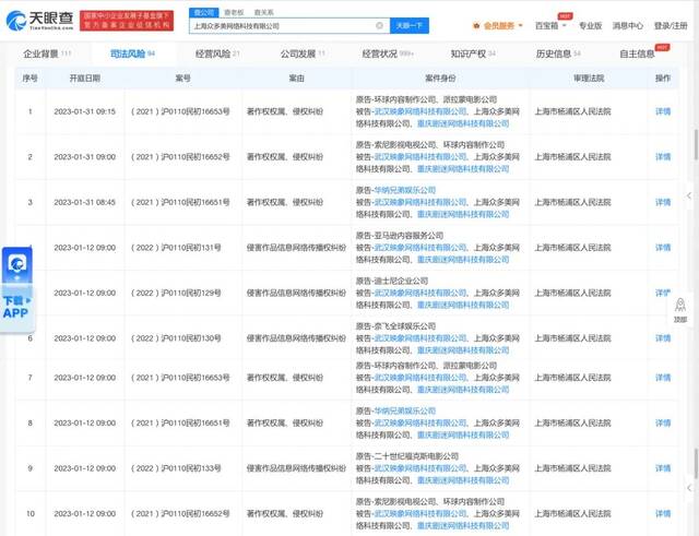 人人视频遭奈飞、索尼、迪士尼等多家海外影视公司起诉