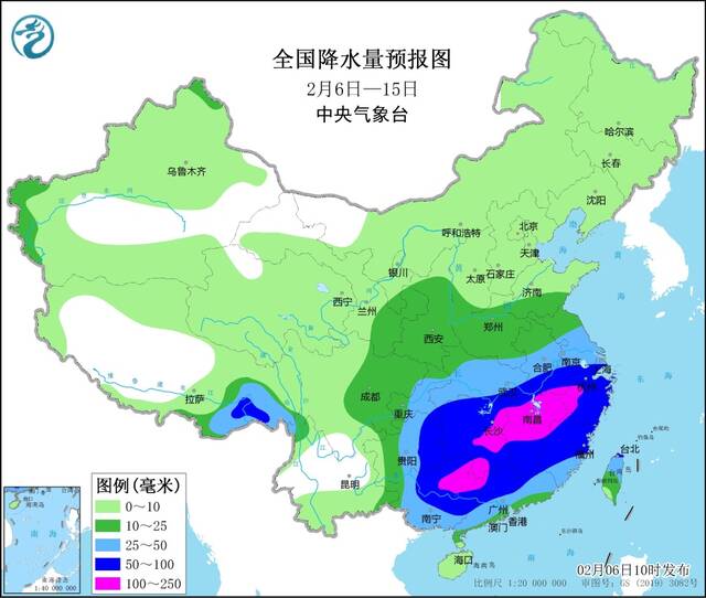 未来10天南方地区多阴雨天气 中东部气温多起伏