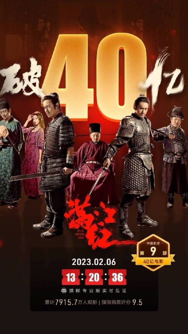 《满江红》票房过40亿