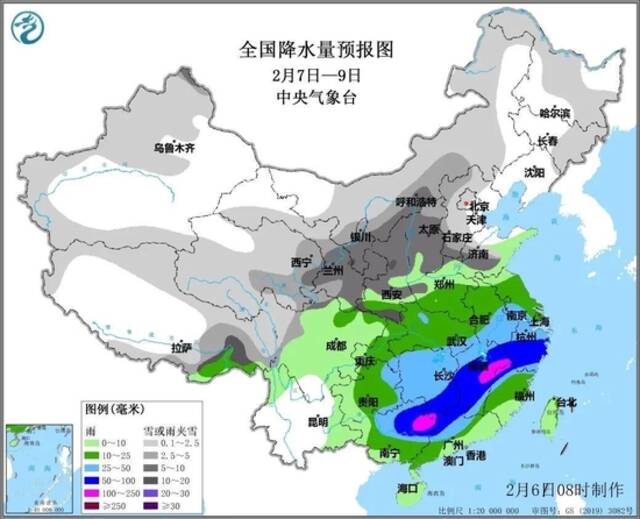 今年来范围最大强度最强雨雪过程即将登场 各地雨雪何时出现？