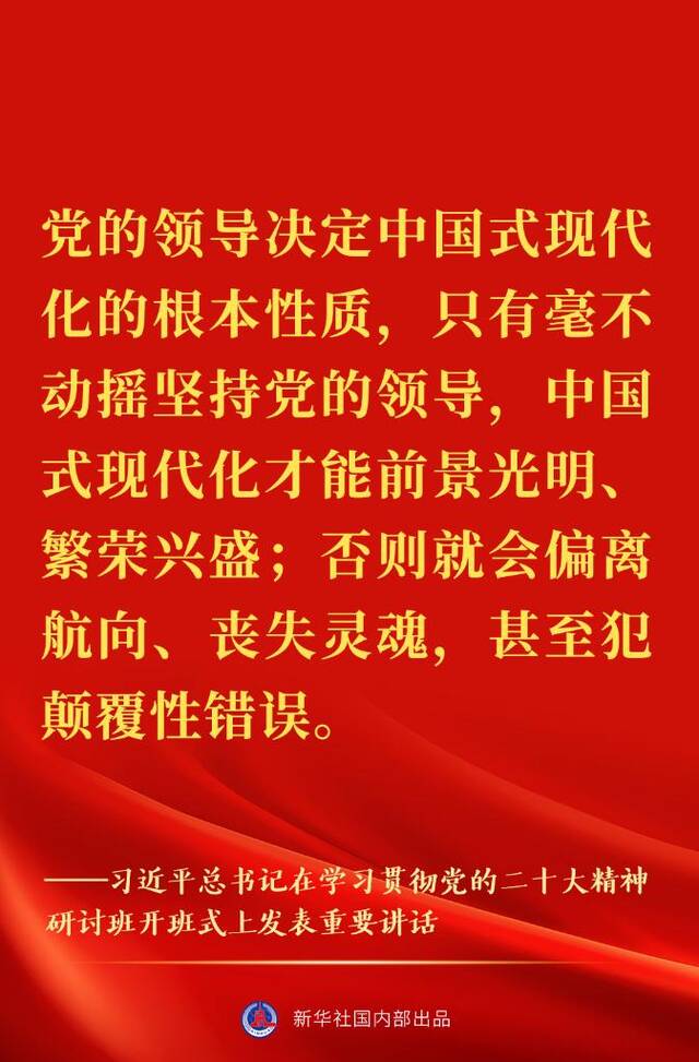 “正确理解和大力推进中国式现代化”——习近平总书记在学习贯彻党的二十大精神研讨班开班式上重要讲话金句来了！