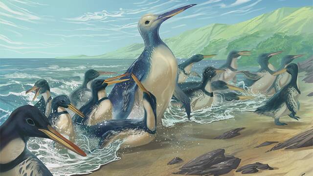 新西兰出土有史以来最大的企鹅化石体重超过150公斤