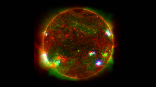 美国宇航局的NuSTAR望远镜揭示太阳上隐藏的光秀