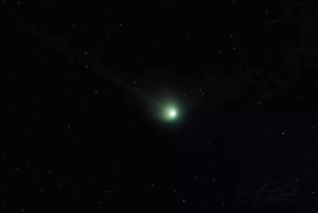 周六用免费望远镜直播观看火星附近的绿色彗星C/2022 E3(ZTF)