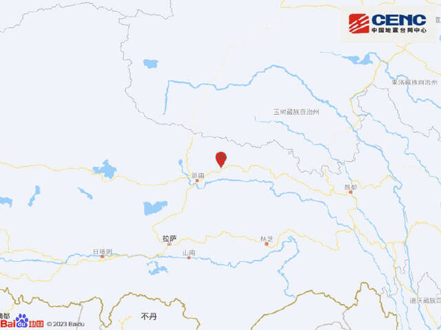 西藏那曲市比如县3.0级地震