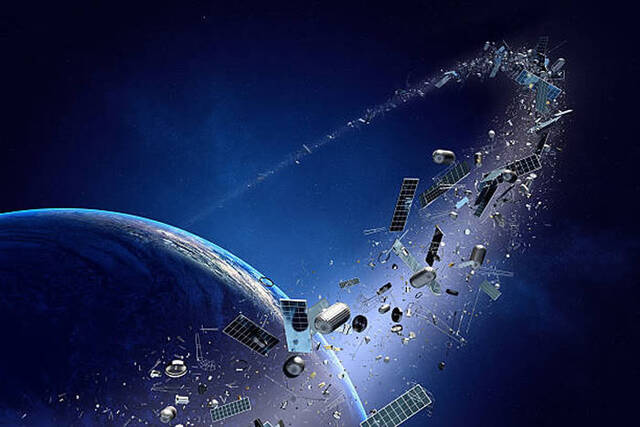 俄罗斯Kosmos 2499卫星解体碎片散落在太空中