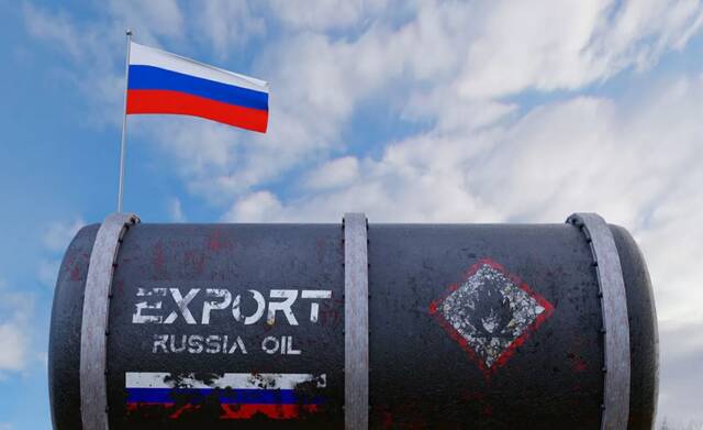 △俄罗斯石油出口罐装油桶（图自网络）