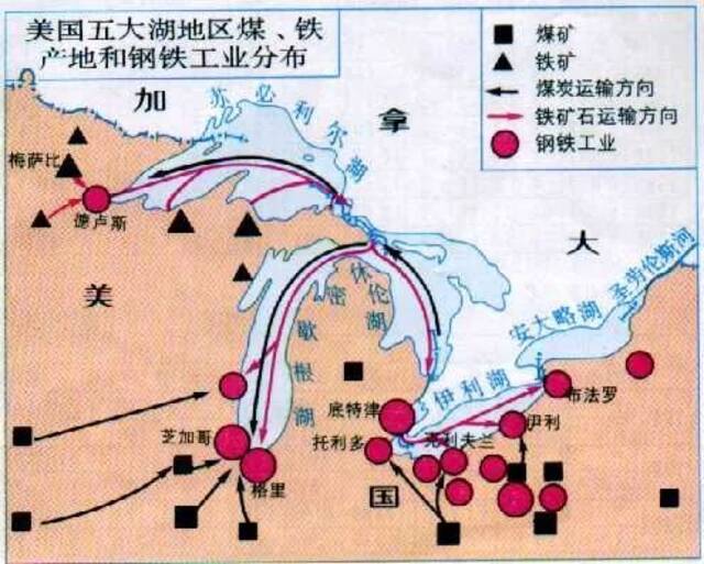 五大湖工业区地图（图源：网络）