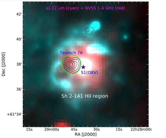 印度天文学家详细观察疏散星团Teutsch 76