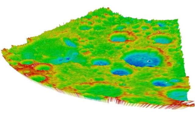 国内首张月球环形山地基雷达三维图像