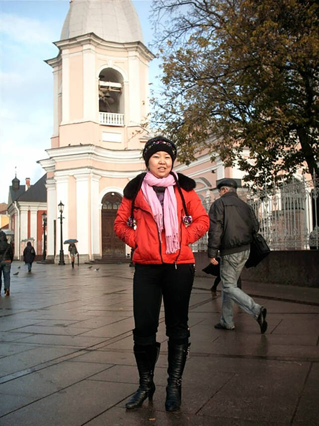 郭丽在俄罗斯圣彼得堡受访者供图