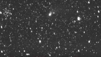 日本Artemis 1月球任务立方体卫星从太空看到的绿色彗星C/2022 E3(ZTF)