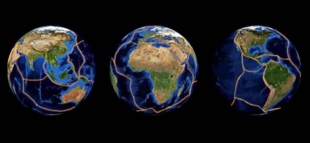 △地球表面分为15个大板块以及更多次级板块。制图：地星引力
