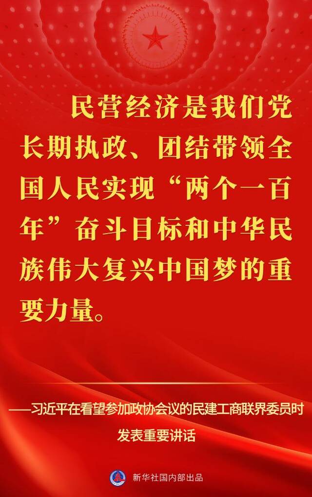 习近平在看望参加政协会议的民建工商联界委员时的讲话金句