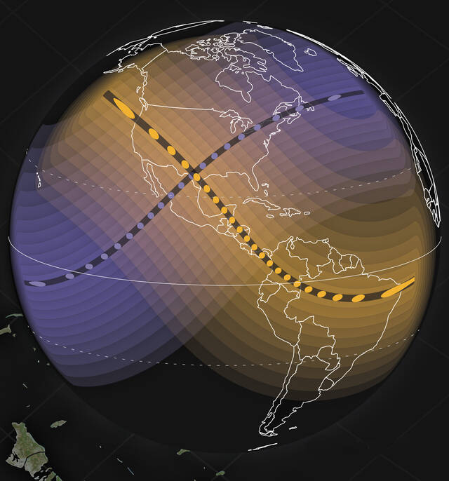 美国宇航局新地图详细介绍了美国2023年和2024年的日食