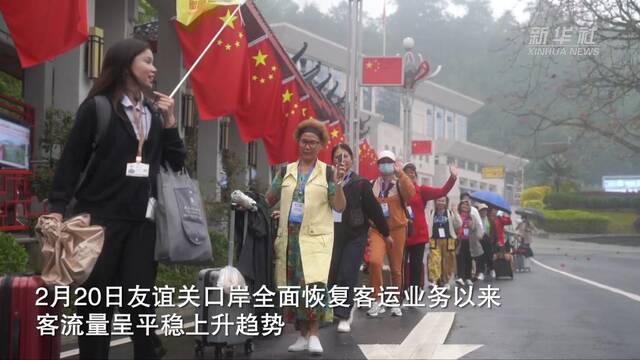 现场直击丨友谊关口岸举行中越跨境旅游恢复开通活动