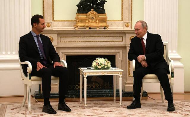 俄媒：叙利亚总统巴沙尔与普京会谈3小时 称支持俄军在乌行动