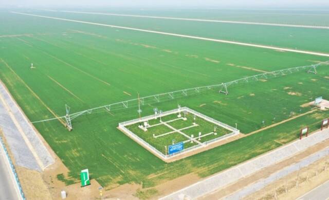 这是在河南省驻马店市西平县拍摄的老王坡高标准农田示范区（2023年2月28日摄，无人机照片）。新华社记者张浩然摄
