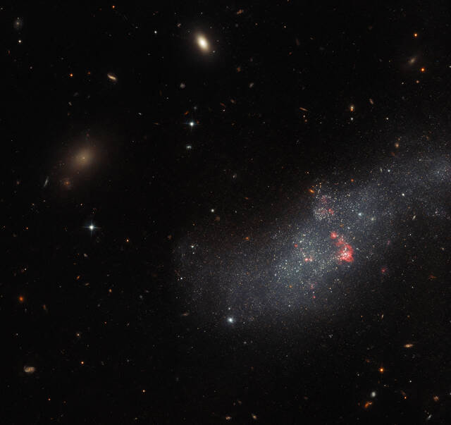哈勃太空望远镜拍摄的小型矮星系UGCA 307