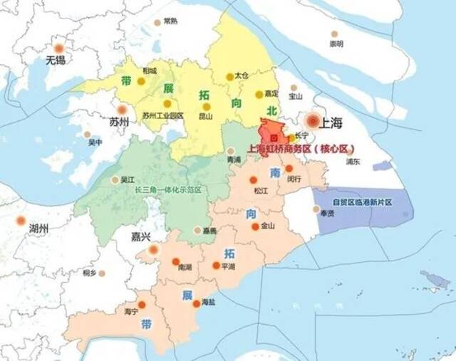 虹桥国际开放枢纽示意图图片来源：上海发布