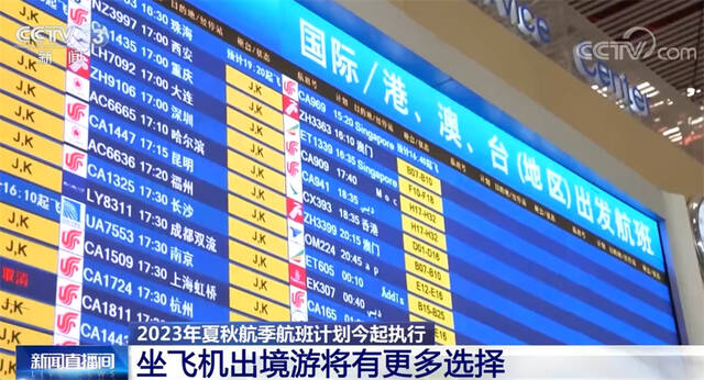 国际及港澳台地区航线恢复明显 中国出入境流量大幅回升