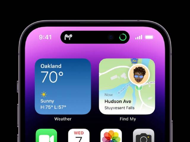 iPhone 14 Pro“灵动岛”图片