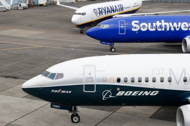 三款不同型号的波音737 MAX飞机图自《西雅图时报》