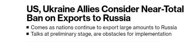美媒：以美国为首的部分国家计划加强对俄制裁，“将颠覆现有模式”