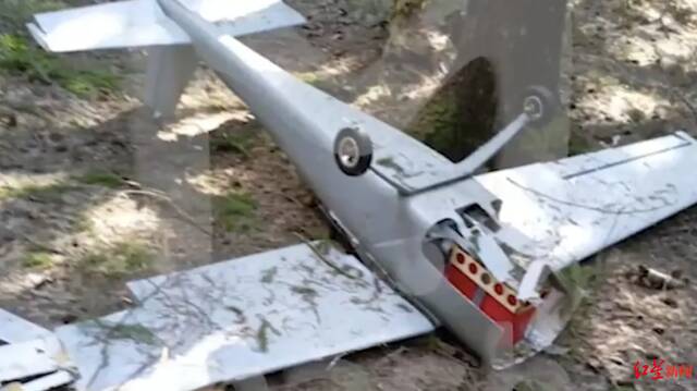 ↑在莫斯科周边坠毁的乌克兰无人机