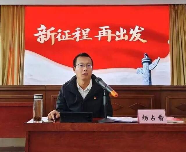 图为杨占雷。图片来源：蓟县出头岭镇人民政府微信公众号“秀美出头岭”