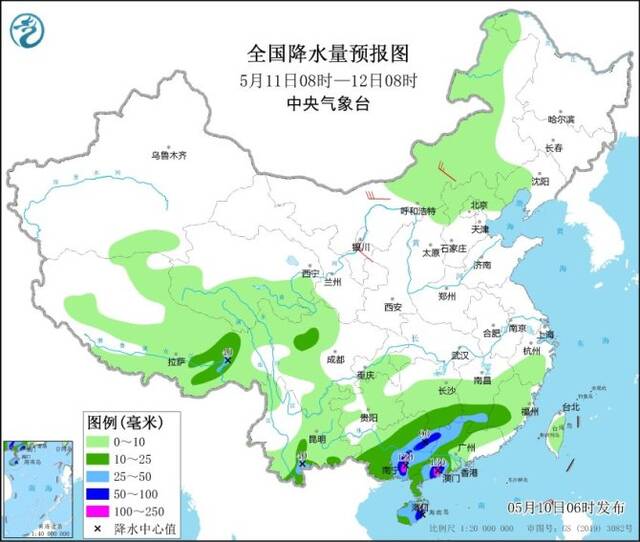 华南地区雨势再度增强 广西广东有分散性暴雨