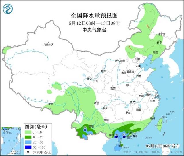 华南地区雨势再度增强 广西广东有分散性暴雨