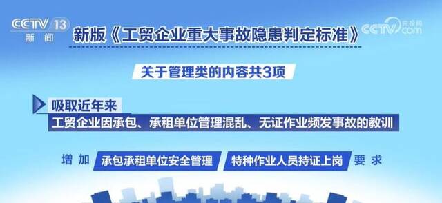 新版《工贸企业重大事故隐患判定标准》正式实施 明确64项重大事故隐患情形