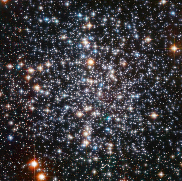 美国宇航局哈勃太空望远镜搜寻可能潜伏在距离地球最近的球状星团中心的中型黑洞