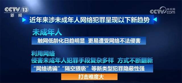 严厉打击+发布典型案例 检察机关加强未成年人网络保护