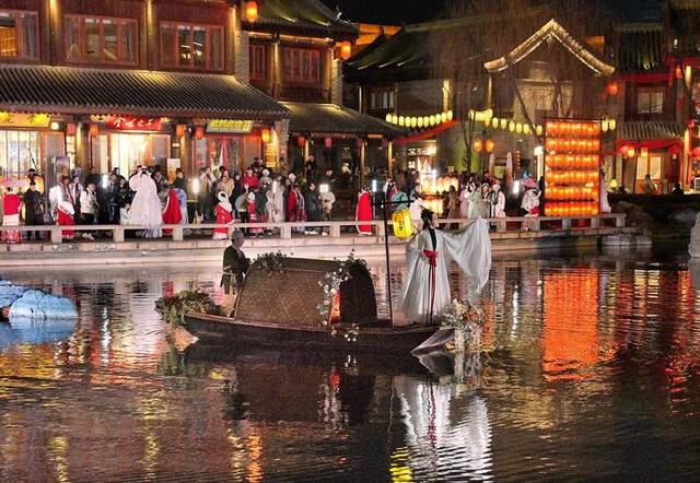 古风盛宴洛阳城（2023年2月22日）。新华社记者李安摄