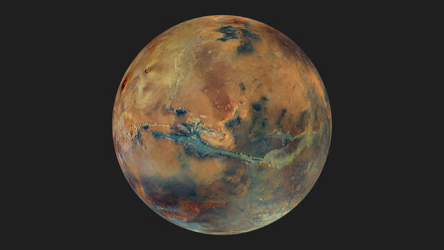 欧洲航天局火星快车飞船20周年令人惊叹的新图像以全新的视角展示火星