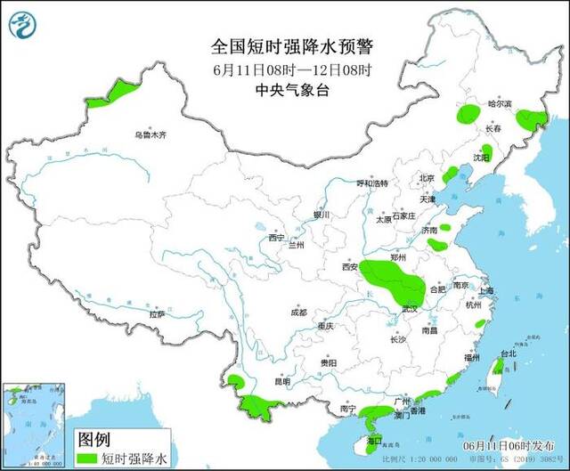 强对流蓝色预警：吉林、山西、河南等地局地将有8-10级雷暴大风或冰雹天气