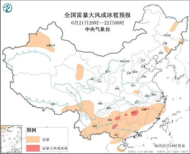 中央气象台：湖南江西广西贵州等地将有强对流天气