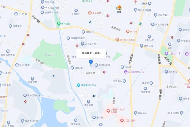 事发地点地理位置。图片来源：百度地图