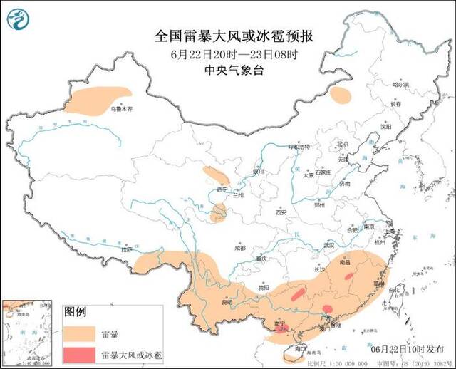 中央气象台：湖南江西广西等地将有强对流天气