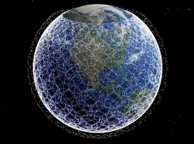 “星链”完成部署将覆盖全球。图源：新华社