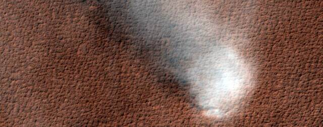 美国宇航局的HiRISE相机最近拍摄了一张火星沙尘暴的照片，为什么要研究它们？
