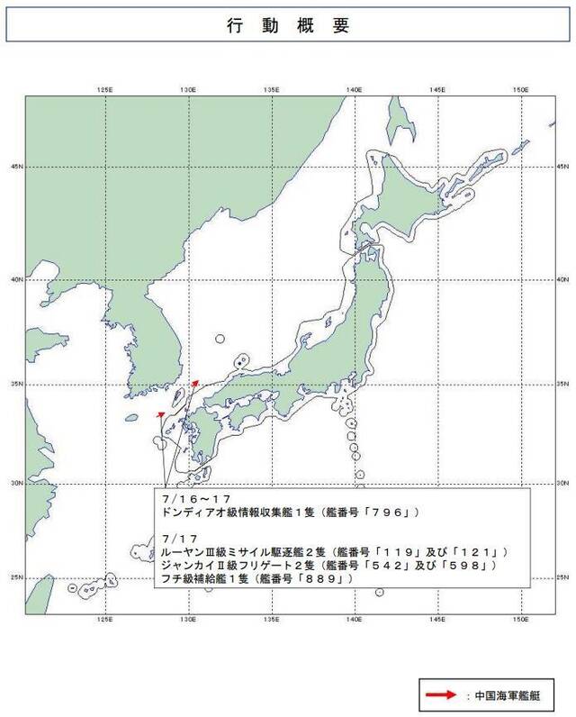 统幕通报中附带的行动概要（地图）