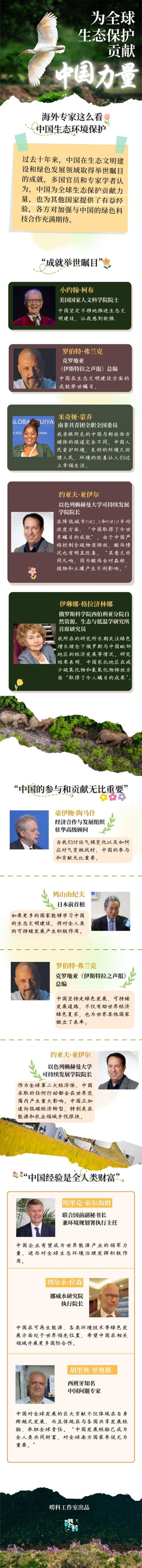 唠科｜海外专家这么看中国生态保护