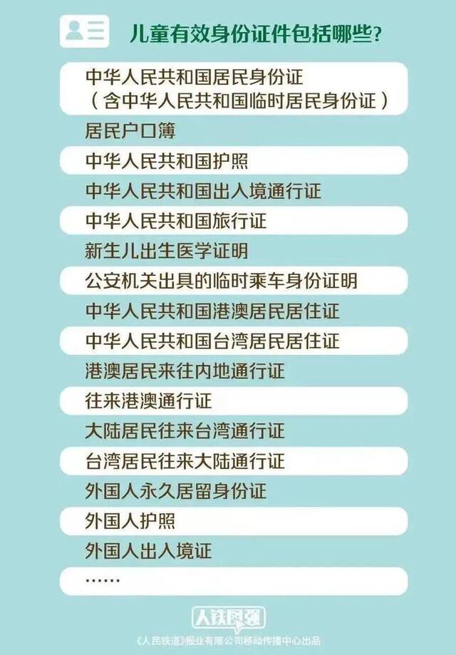 明天起，儿童乘火车有新要求