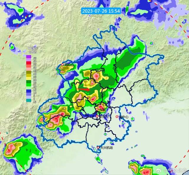 降雨云团正自西向东影响北京！北京多区发布天气预警
