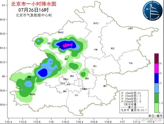 降雨云团正自西向东影响北京！北京多区发布天气预警